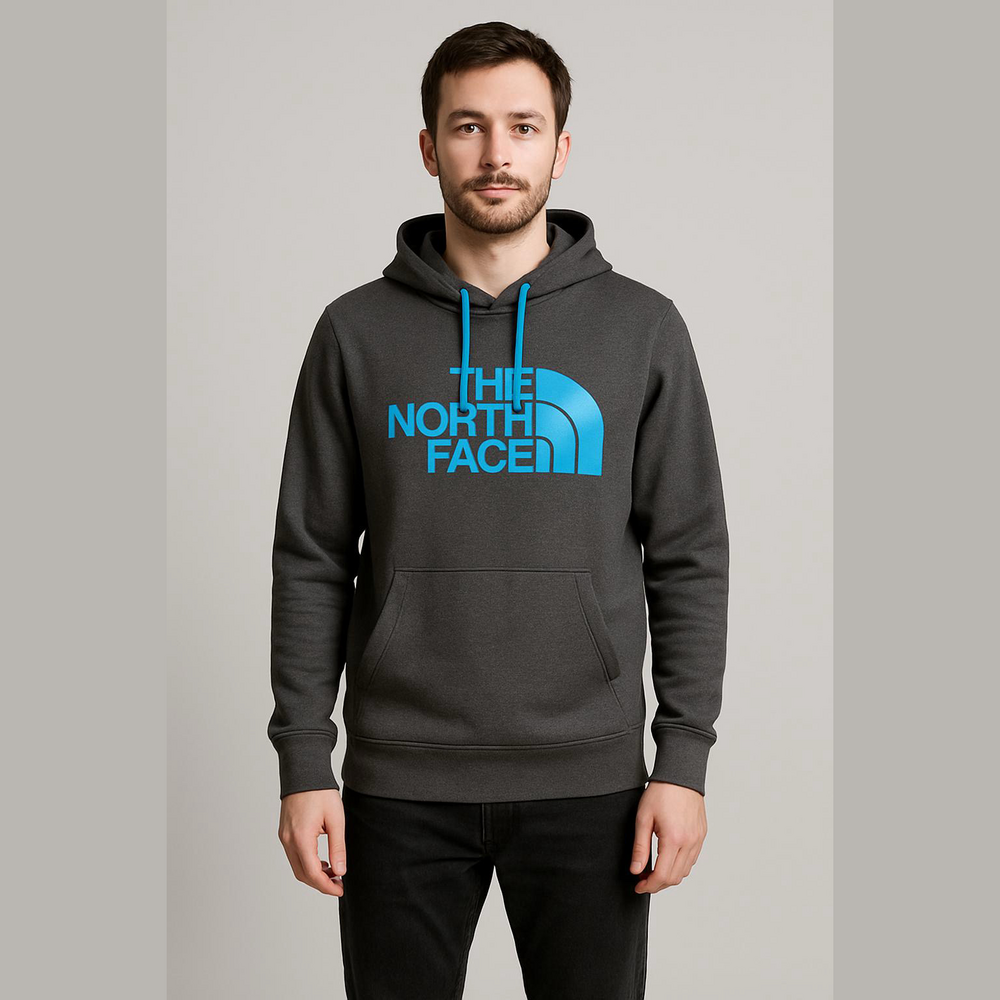 The North Face Fuzzy Lined Hoodie Men’s L Gray/Turquoise